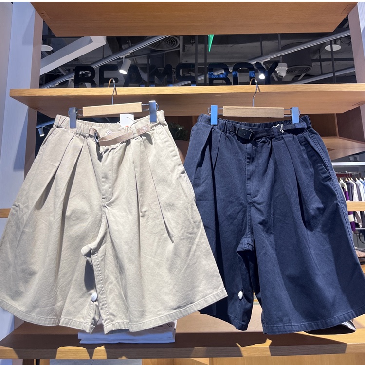 Japanese Beams Gramicci Collaboration Belt Casual Shorts for Women 26 Spring/Summer Small Girl Style