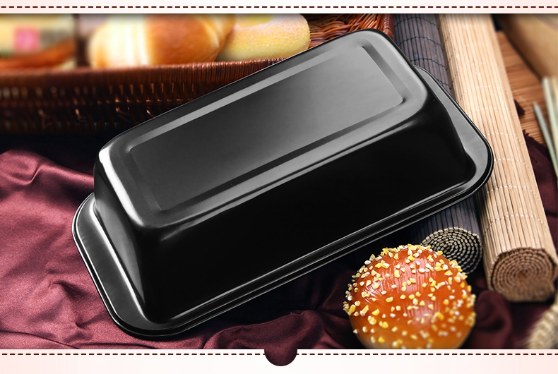 Bánh mì nướng kích thước hộp hai mảnh hình chữ nhật khay nướng bánh mì nướng hộp dụng cụ làm bánh gia đình khuôn bánh mì khuôn - Tự làm khuôn nướng khuôn làm kem