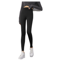 DPLAY (Huipin) autumn and winter black elastic high-waisted tight yoga shark pants bottoming cycling pants