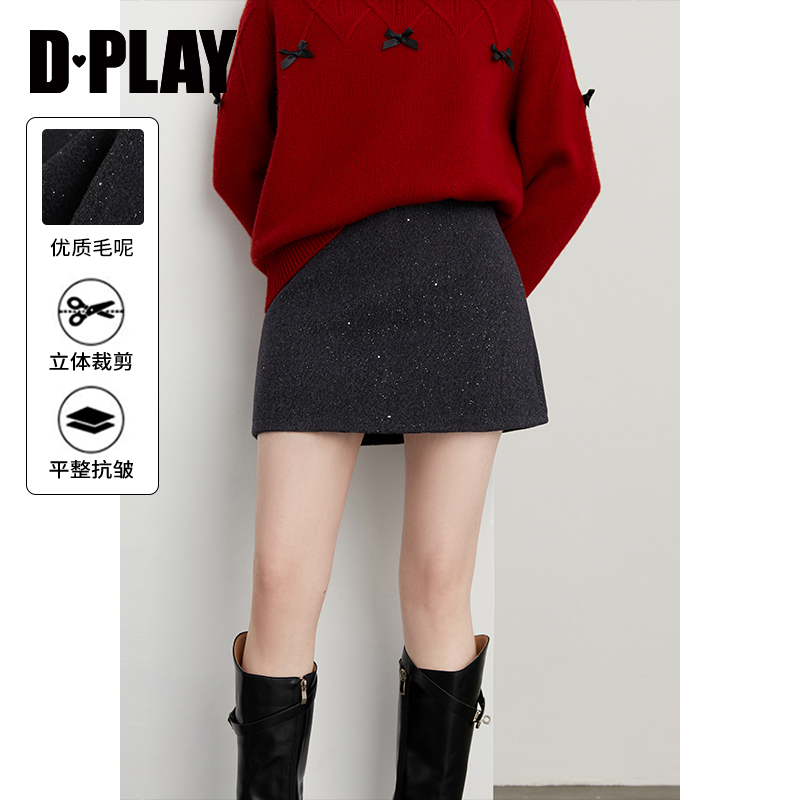 DPLAY 【品】2025春新作 グレースカート レディース人気ショートAラインスカート