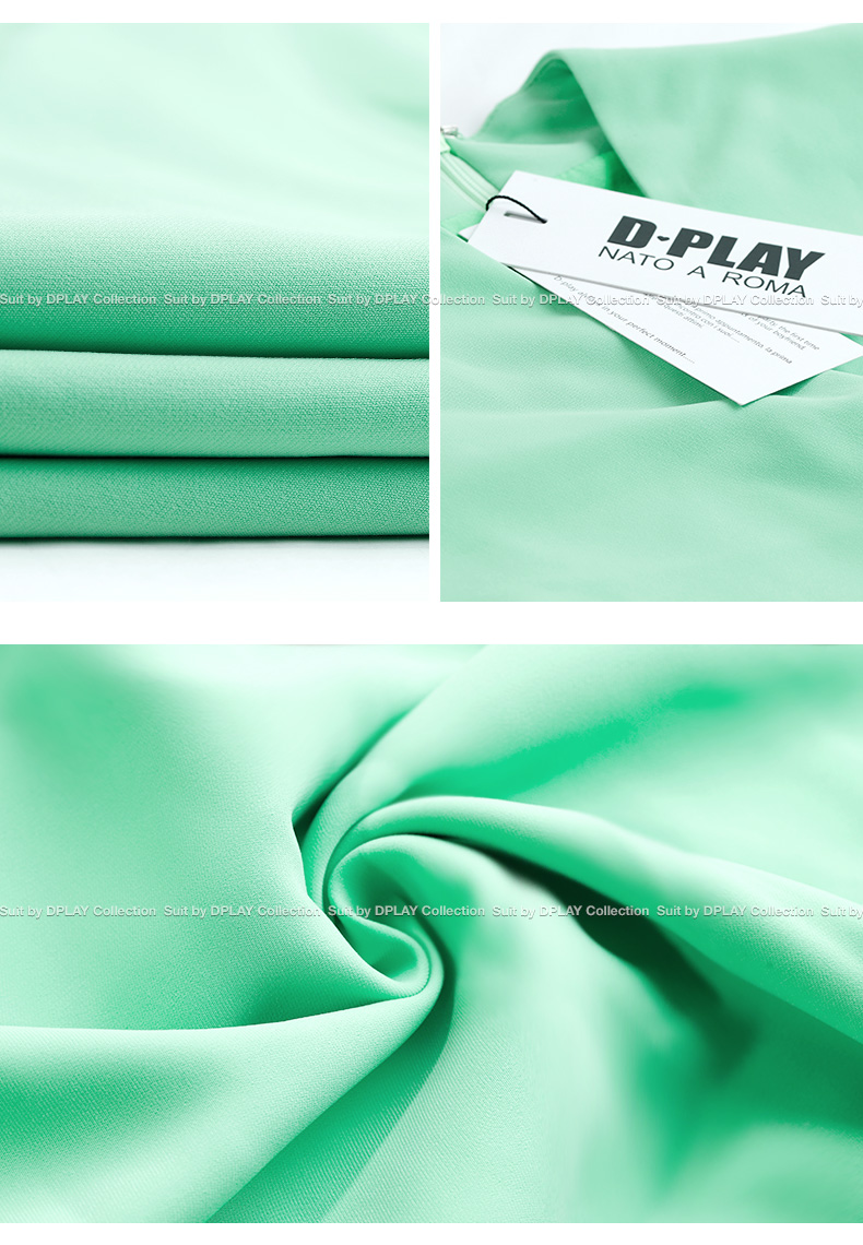 DPLAY2018 mùa hè mới Châu Âu và Mỹ xanh không tay V-Cổ eo cao ăn mặc thời trang thanh lịch lớn váy dài đồ nữ đẹp