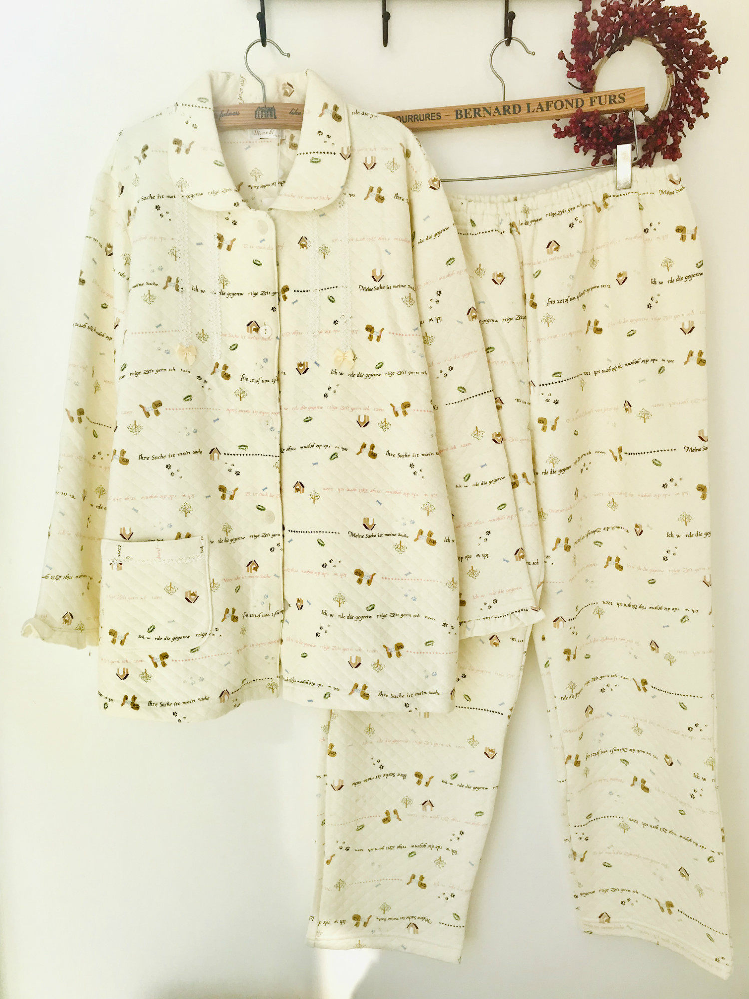 Pure Cotton Double Layer Large Size Ladies Long Sleeve Homewear Set Top Pants Set Autumn and Winter Pajama Set