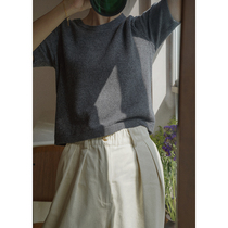 MMCC2022 spring set head round collar casual 100 lap temperament cashmere sweaters women