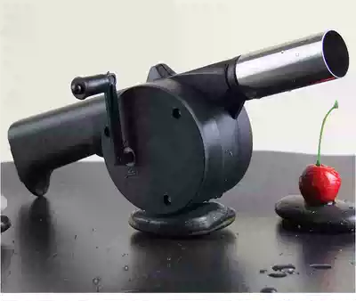 New material for outdoor barbecue tools, light sound, household barbecue, manual hand-cranked blower, picnic portable