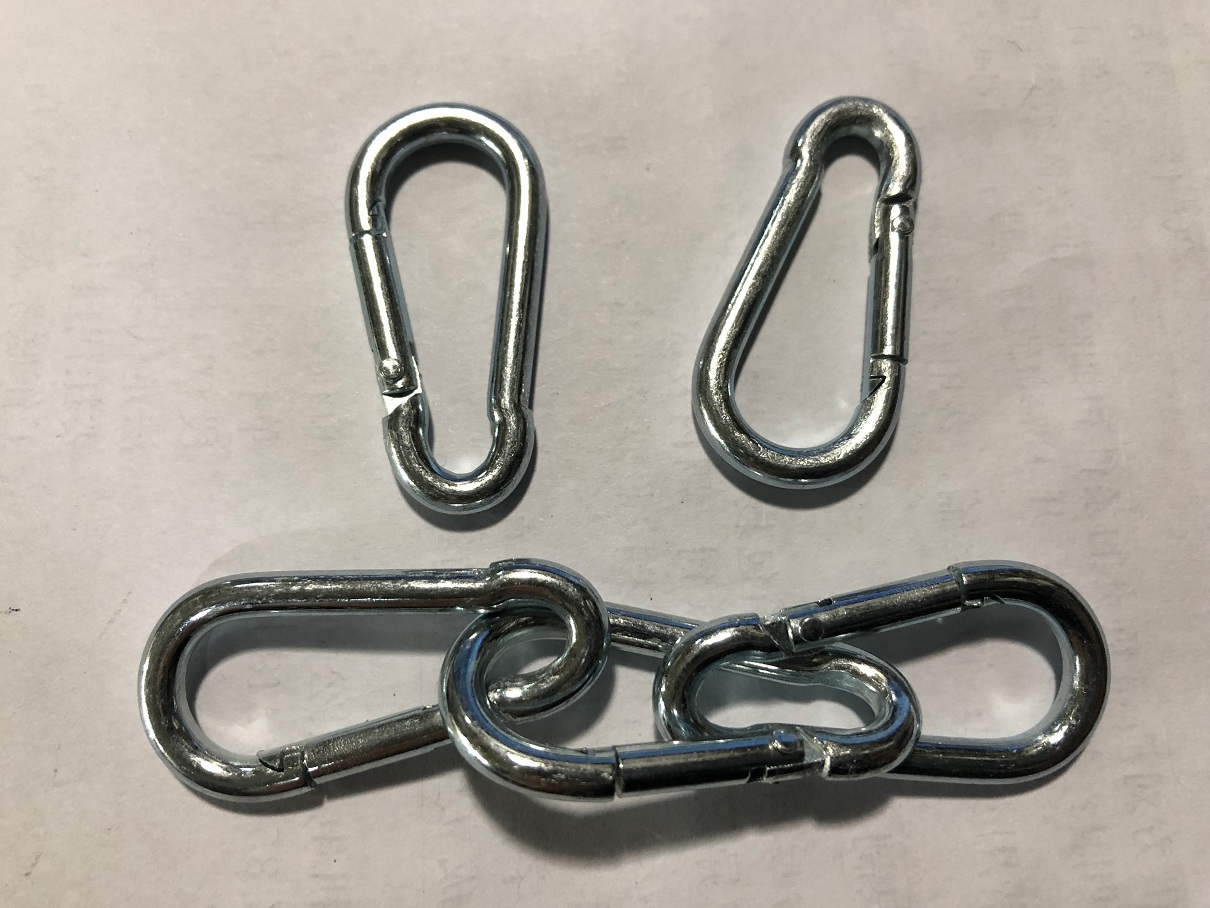 Shackle, galvanized open ring, mountaineering hook, safety buckle, connecting buckle 5*50mm
