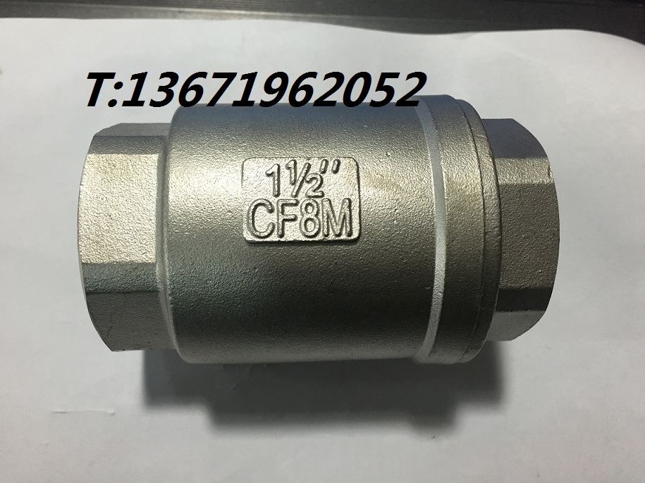 304 stainless steel vertical check valve stopover valve wire buckle backstop valve CF8M DN40 1 5 inch 11 2