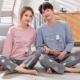 Mùa thu và mùa đông cặp đôi đồ ngủ dài tay nữ cotton mỏng hoạt hình phụ nữ XL phục vụ tại nhà phiên bản Hàn Quốc