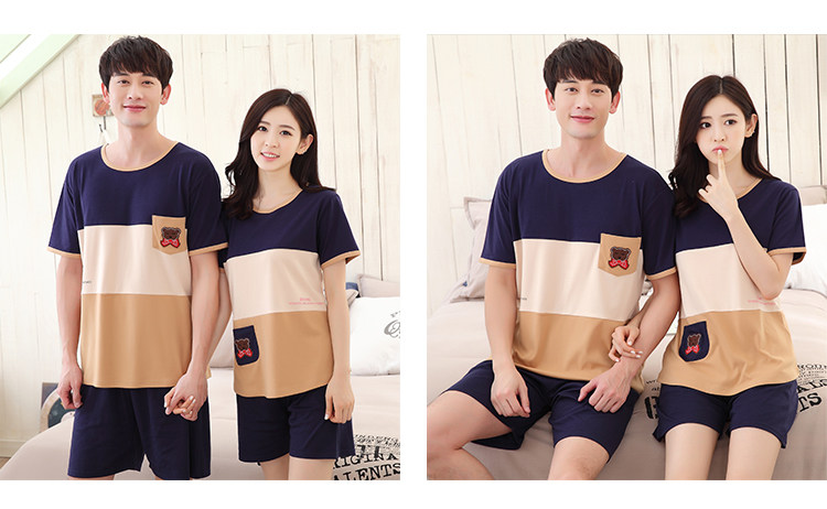 Pyjama mixte en Coton à manche courte - Ref 3005666 Image 86