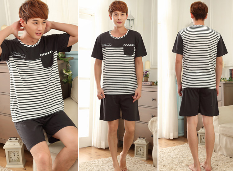 Pyjama mixte en Coton à manche courte - Ref 3005666 Image 101