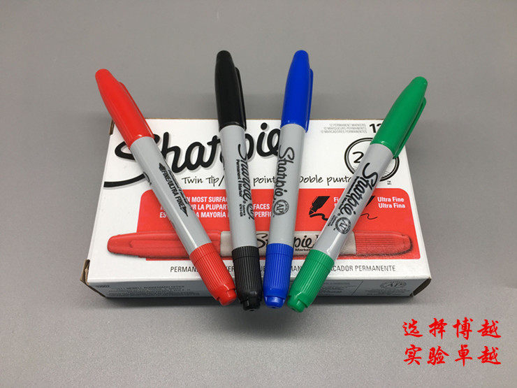 美国三福32001实验室专用双头记号笔 Sharpie无尘净化笔 防酒精笔