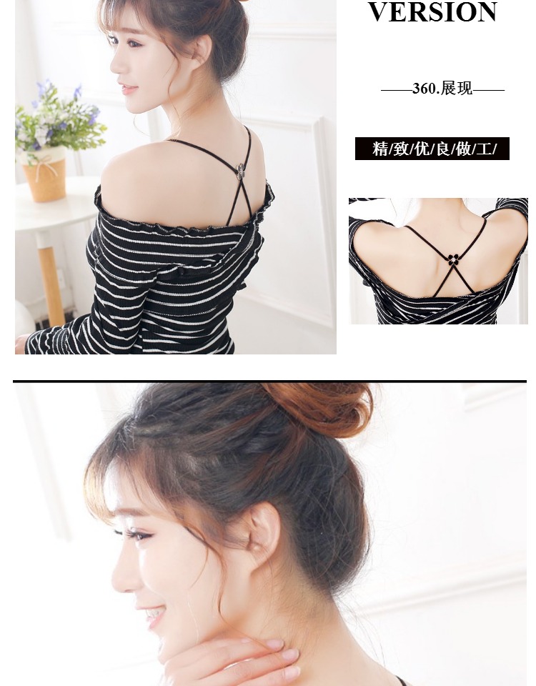 Mới bốn cánh kim cương hoang dại backless mỏng dây đeo vai phụ kiện đồ lót chéo với áo ngực đẹp trở lại liền mạch gợi cảm đồ lót nữ