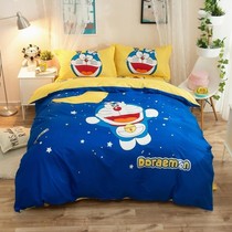 Doraemon four-piece set Cartoon boy four-piece set cotton Doraemon Dora 1 2 sheets cotton three-piece set