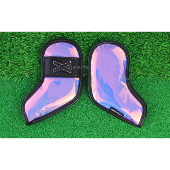 高尔夫铁杆套亮紫幻彩镜面镭射球杆保护套贴片数字铁杆帽套魔术贴