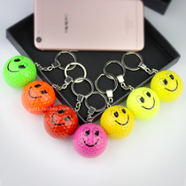 New Golf Ball Gift Ball Emoji Smiley Ball Keychain Ball Double Layer Practice Ball 8 Colors Available New