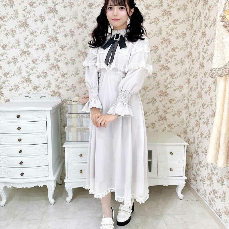 Rojita Cape with Brooch Mass-Produced Veil Cape Spring and Autum Long-Sleeved Dress