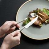 Cybil Creative из нержавеющей стали -вилка вилка Spoon Western Cooler Retro Ins Antraind Fork и Steak -Shloing Spoon