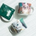 Mèo Cybil mug cốc dung tích lớn có nắp gốm cốc nữ cà phê cốc vài cốc nước cốc quà tặng hộp quà - Tách