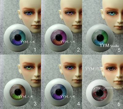 taobao agent YYM BJD SD toy doll compress eye acrylic eye bead metal mixed color customization