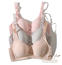 Mommy diary nursing bra front open button pure cotton maternity underwear bra Pregnancy feeding without steel rims 1755