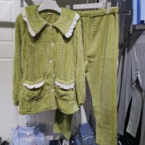 Autumn and winter New flannel pregnant women nursing pajamas thickened home clothing long sleeve warm loose feeding moon clothing 18