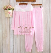 Jonya spring and summer new maternity pajamas pure cotton maternity maternity maternity maternity nursing home wear 05545