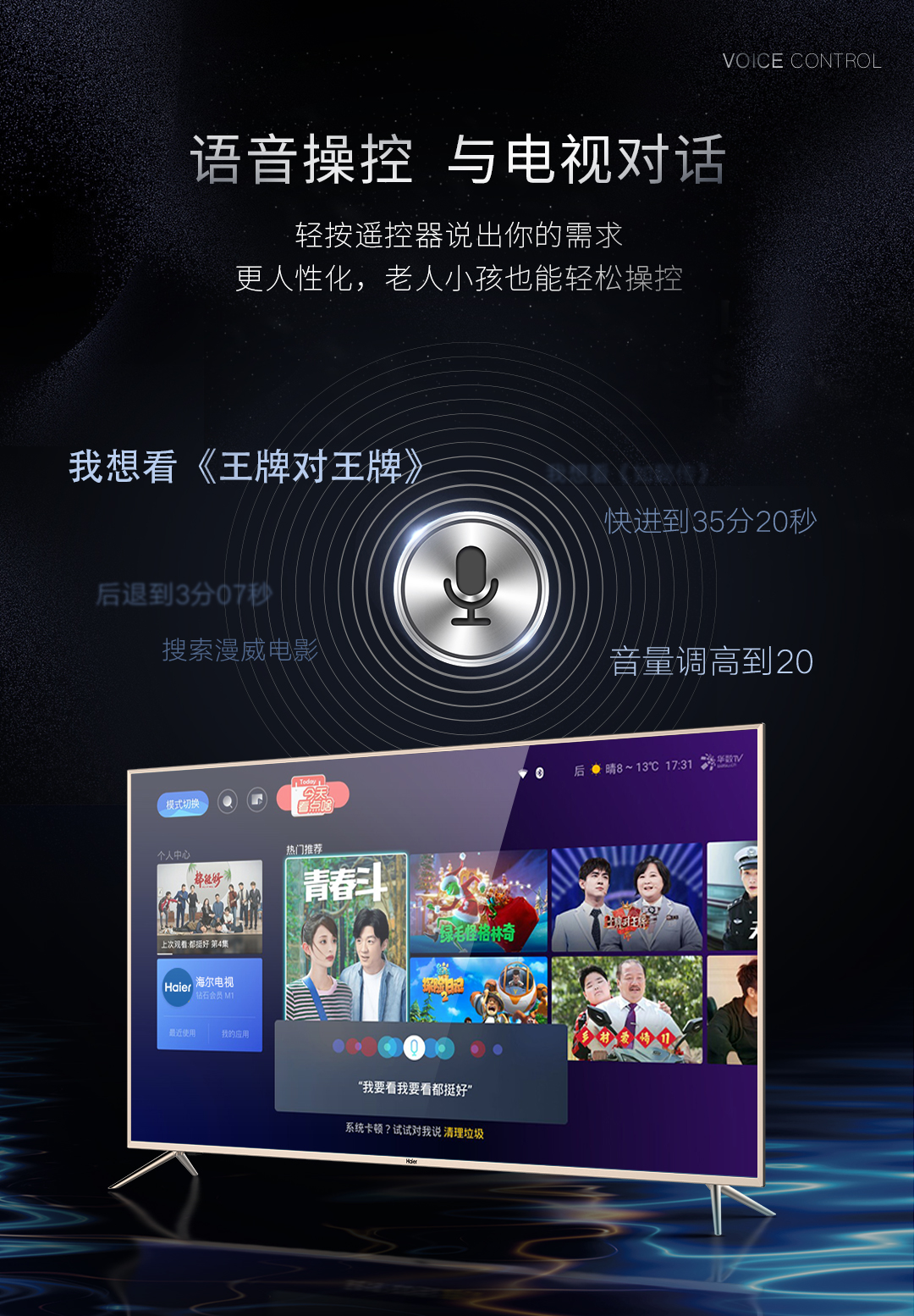 海尔 LU65C51 65英寸 4K智能液晶电视 图4