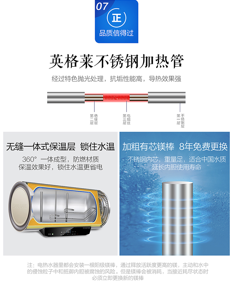 bình nóng lạnh giá rẻ Haier Haier EC6003-ME5 (U1) 60 lít nước nóng nhiệt điện tắm nước nhà tắm lưu trữ nước - Máy đun nước nóng lạnh năng lượng mặt trời
