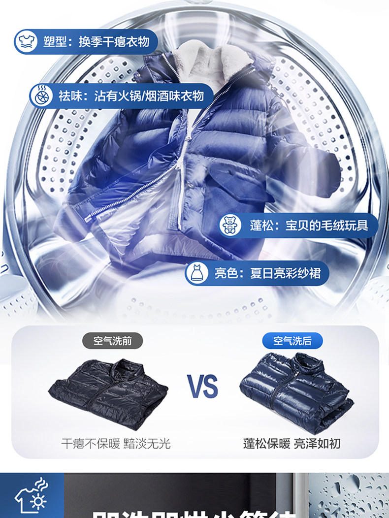 海尔 EG100HB139S 变频洗烘一体滚筒洗衣机 10kg 图6