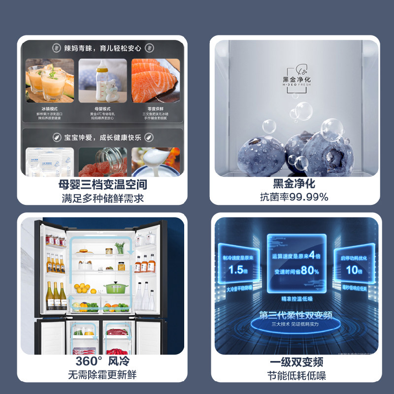 统帅BCD-469WGLTDEDBX冰箱图片