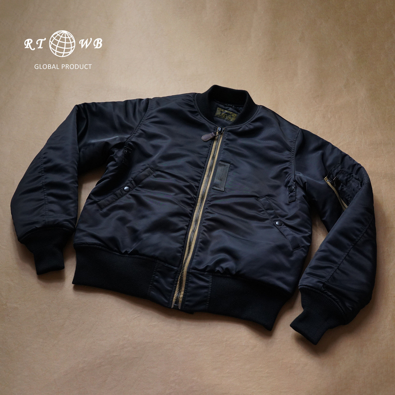Global Production Early Ma1 Pilot Jacket Brass Zipper Korean War Aviation Wool Winter Nylon Cotton Jacket