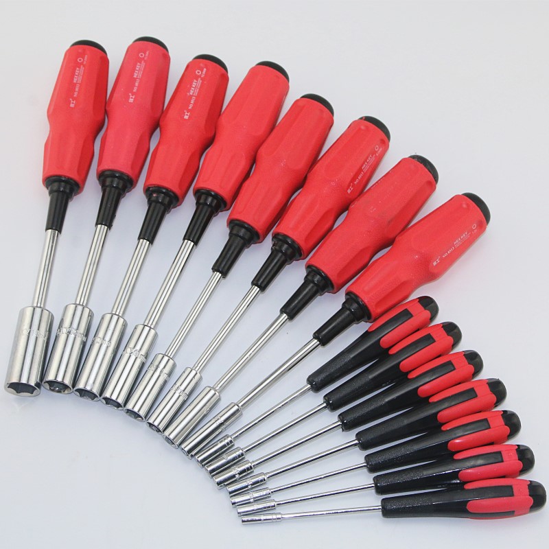 Thin wall 7 Number of sleeves 5 5 mm screwdriver Peng work screw driver 8 Number of external hexagon sleeves Batch 10 Number of wrench