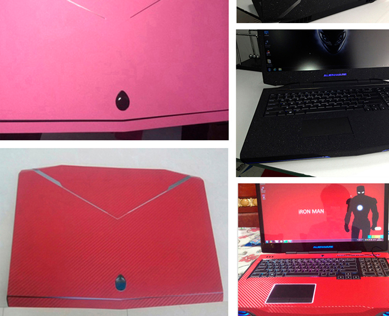 Alien máy tính xách tay lá 17R5 R4 15 R2 R3 M18 13 M14X 17 inch bảo vệ vỏ sticker alienware shell phim phụ kiện máy tính xách tay bộ đầy đủ của dán đầy màu sắc