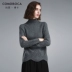 Como Boca mùa thu và mùa đông áo len cashmere mới nữ cao nửa cổ áo len dày xù áo len ngắn - Đan Cardigan áo kiểu nữ đẹp Đan Cardigan