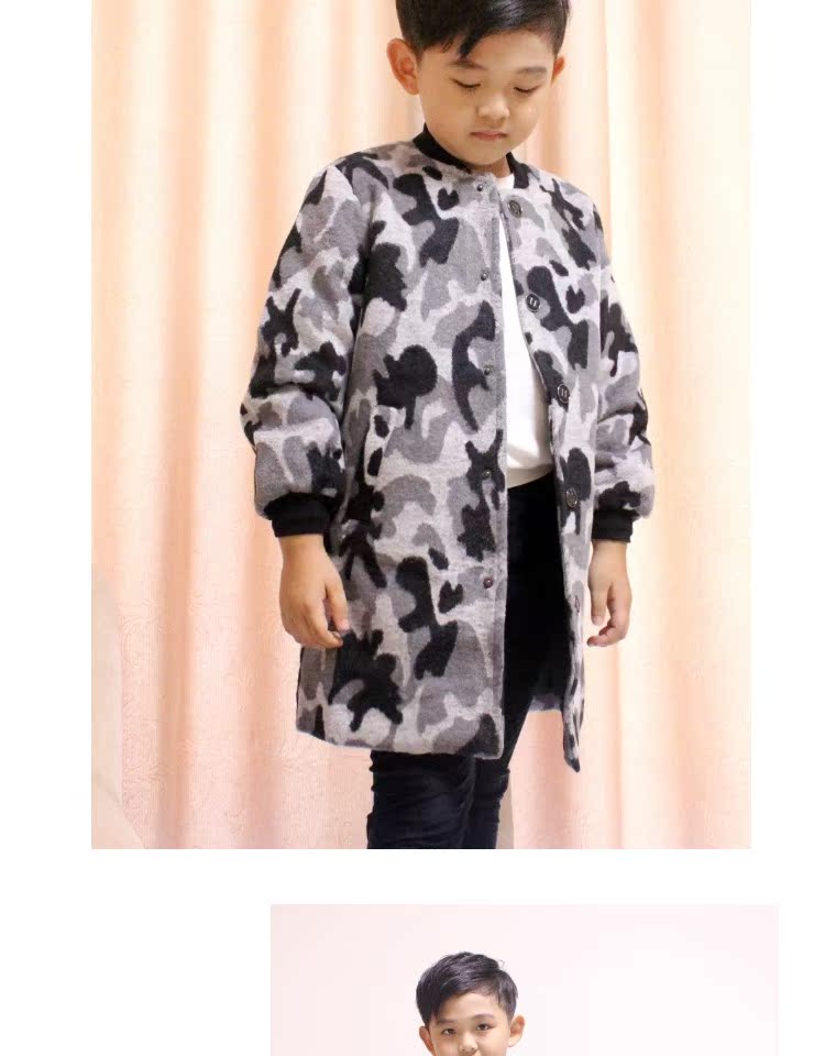 Manteau enfant en de laine - Ref 2160733 Image 13