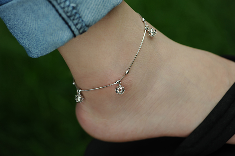 Chaine de cheville Femme en Argenterie - Ref 3104865 Image 10