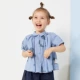 Quần áo trẻ em Ma Latino áo sơ mi nữ tay ngắn mùa hè 2019 mới cho trẻ em sơ mi nhỏ ve áo thanh lịch - Áo sơ mi