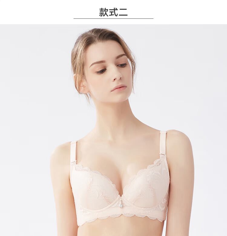 Hoa ren mỏng phần thoải mái thoáng khí mềm mại vòng thép ngực lớn MM bra đặt đồ lót kích thước lớn cup mỏng áo ngực nữ áo lót cho con bú