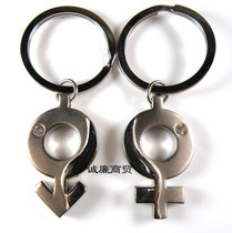 Alloy couple keychain key ring key chain men and women symbol version 51390077