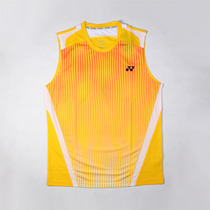 YONEX 110016-450 Yellow mens sleeveless badminton suit YY Yunicks game jersey