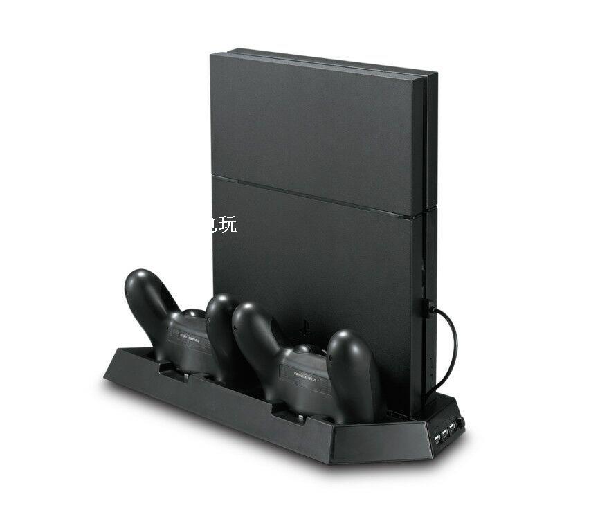 PS4 SLIM máy chủ tản nhiệt khung Sạc khung PS4 mỏng đa chức năng quạt làm mát - PS kết hợp thiết bị kết nối bluetooth