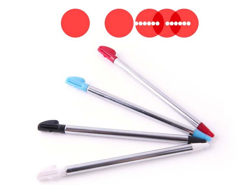 Bút stylus 3DSLL Bút stylus 3DS XL Bút kim loại 3DS LL bút có thể thu vào - DS / 3DS kết hợp miếng dán decal