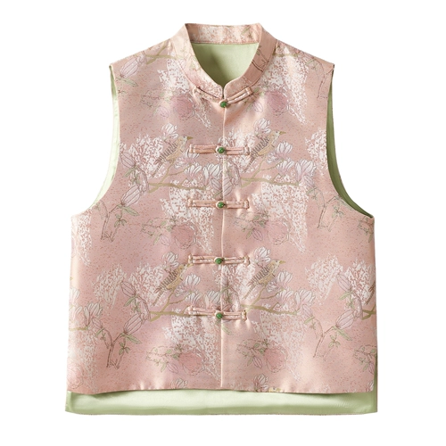 Миджия хорошего качества Cuiti Chun xiaosheng Wanshou Pattern Новый китайский улучшенные движущиеся жилеты 24 весны