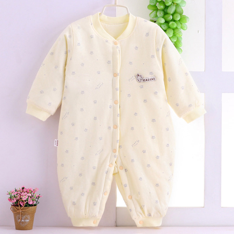 Baby wear autumn and winter pure cotton heating and clothes newborn baby's clothes climb new clothes