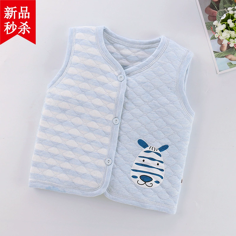 2019 trẻ em mới vest cotton trẻ em vest mùa thu và mùa đông ấm áp cotton dày vest bé - Áo ghi lê