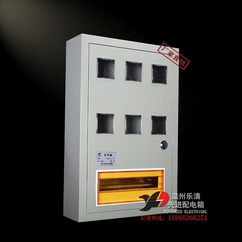 Meter box wall-mounted installation surface-mounted PZ406 single-phase six-meter factory direct sales