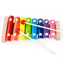Wooden childrens puzzle toy eight-tone class knocks on the wood violin and young teaches musical instrument violin early to teach the violin