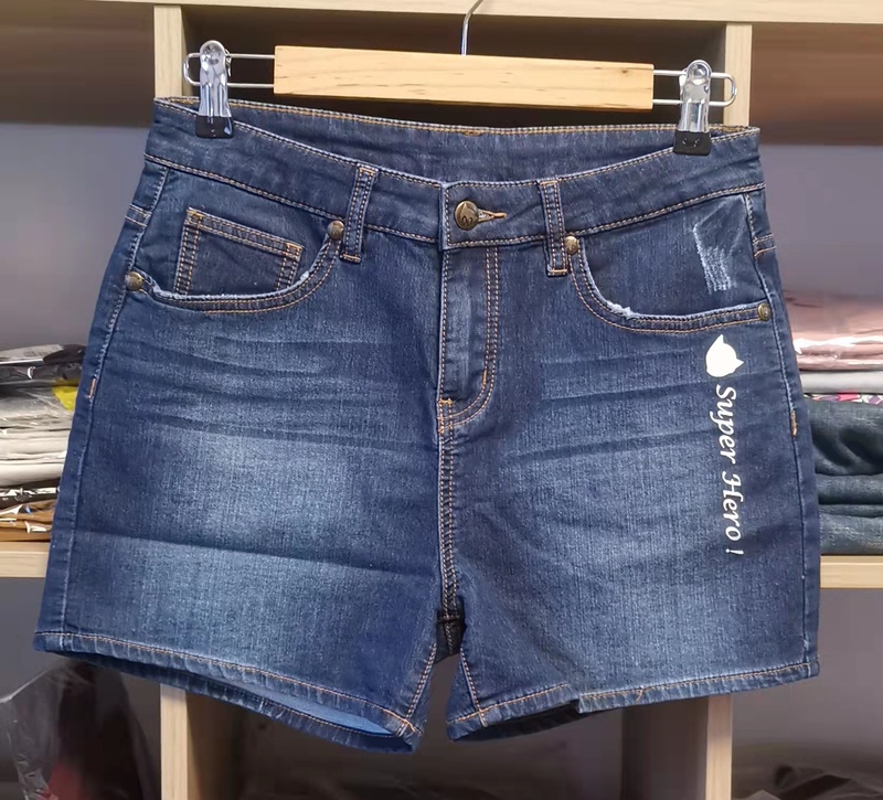 5281 1903 Baleno Women's Astro Boy Series Denim Slightly Stretchy Fashion Shorts Summer