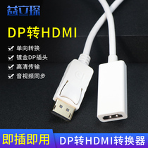 Yilichen dp to hdmi adapter desktop computer monitor conversion projector 4K HD video cable