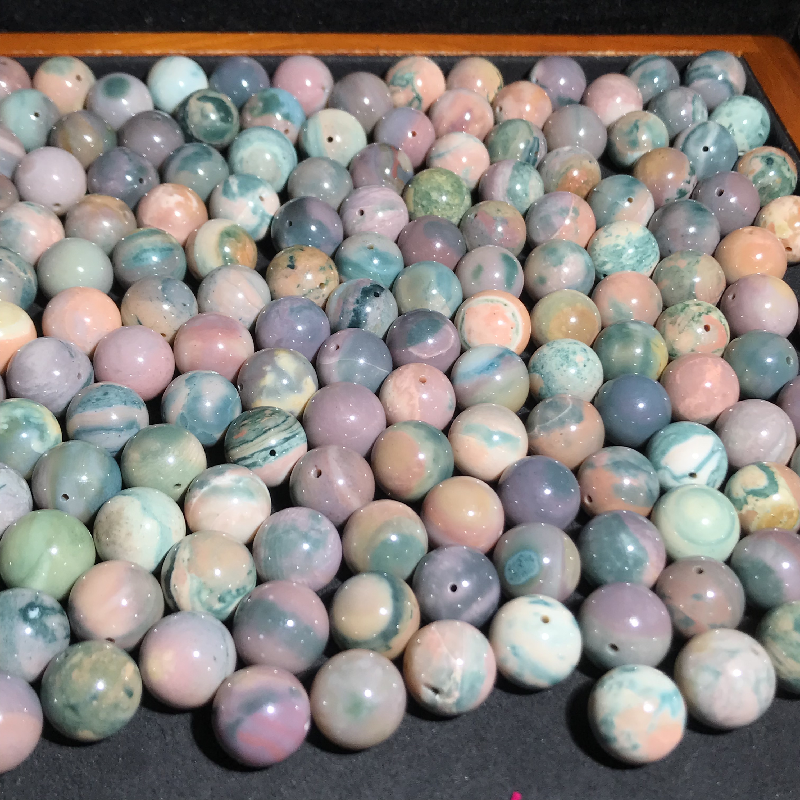 Weisheng Jewelry Alxa Agate Blue and White Porcelain, Old Material Mango Series, New Alxa Colored Jade Everyday