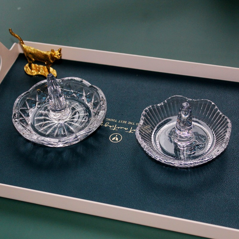 Glass City American original single crystal glass ring holder earring holder ring holder jewelry storage shelf